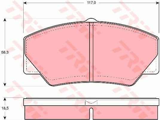 Brake Pad Set, disc brake GDB349