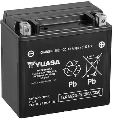 Starter Battery Maintenance Free YTX14L-BS