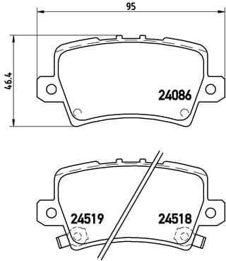 Brake Pad Set, disc brake PRIME LINE P28038