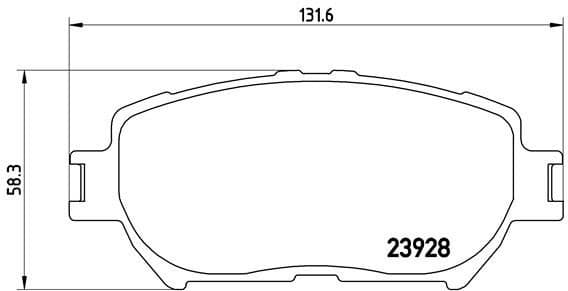 Brake pads front, Top Quality P83062