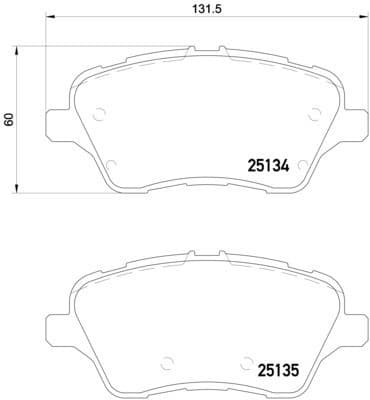 Brake Pad Set, disc brake PRIME LINE P24151