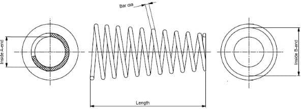 Suspension Spring MONROE SPRINGS SP0115