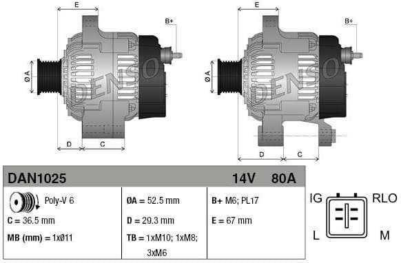 Alternator DAN1025 - image 4
