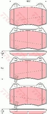 Brake Pad Set, disc brake GDB3381