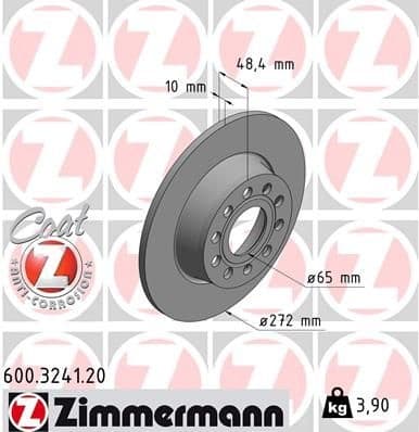 Brake Disc COAT Z 600.3241.20