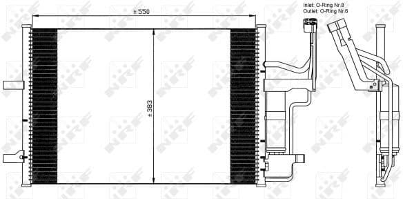 Condenser, air conditioning EASY FIT 35508