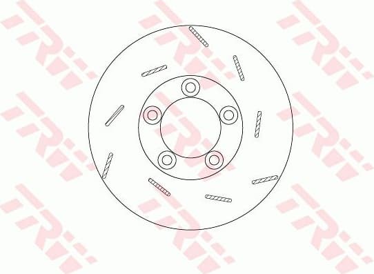 Brake Disc TRW SINGLE DF6321S - image 2
