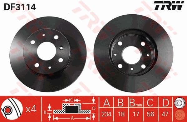 Brake Disc DF3114