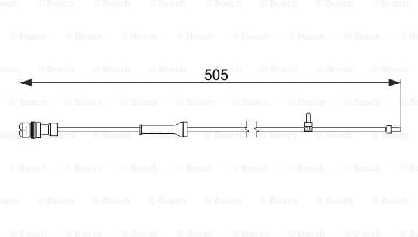 Warning Contact, brake pad wear 1987474592