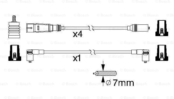 Ignition Cable Kit 0986356338 - image 5
