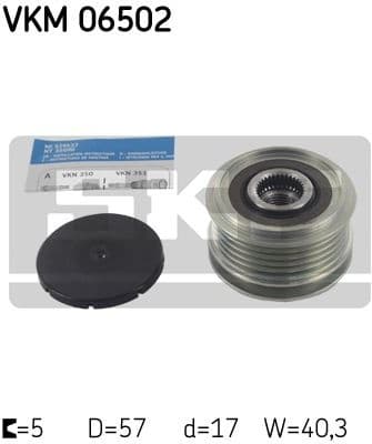 Alternator Freewheel Clutch VKM 06502