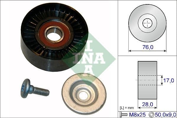 Tensioner Pulley, V-ribbed belt 532064810