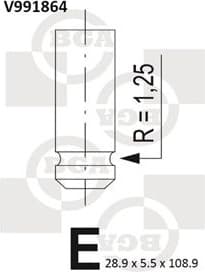 Valve exhaust V991864 - image 2