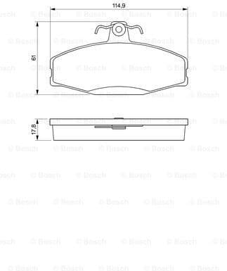 Brake Pad Set, disc brake 0986424373 - image 7