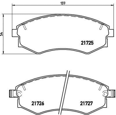 Brake Pad Set, disc brake PRIME LINE P15011