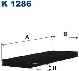 Filter, cabin air K1286