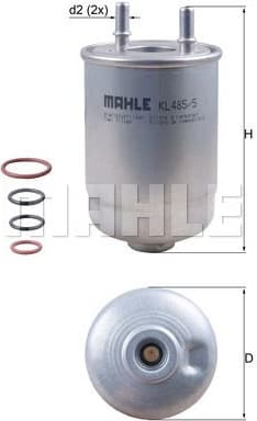 Filter diesel fuel KL485/5D - image 2