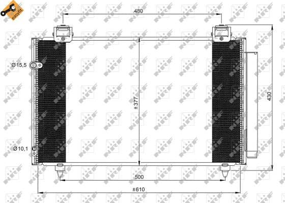 Condenser, air conditioning EASY FIT 35861 - image 2