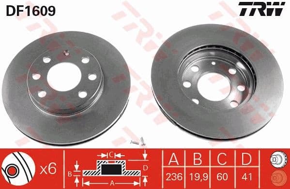 Brake Disc DF1609