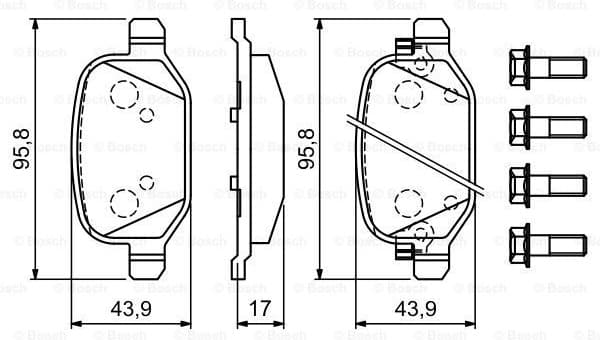 Brake Pad Set, disc brake 0986494934 - image 7