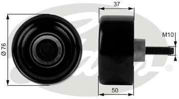 Deflection/Guide Pulley, V-ribbed belt DriveAlign™ T36186