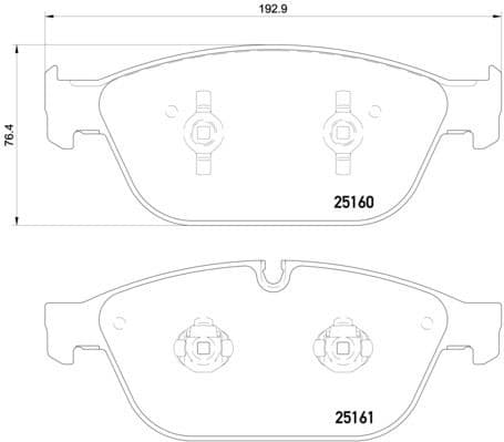 Brake Pad Set, disc brake PRIME LINE P85128