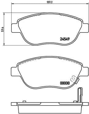 Brake Pad Set, disc brake PRIME LINE P59052