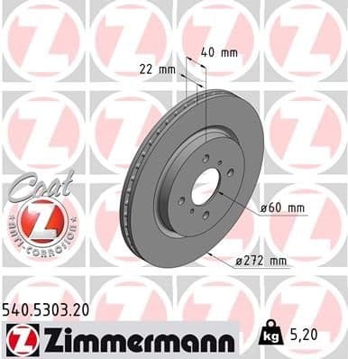 Brake Disc COAT Z 540.5303.20