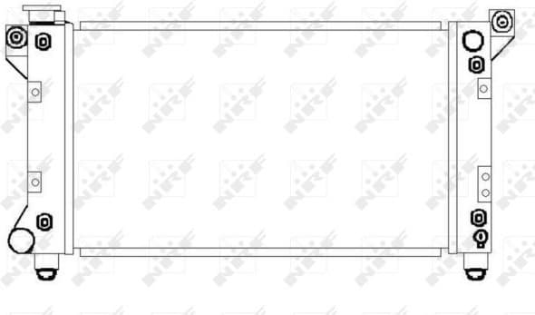 Radiator, engine cooling 50237