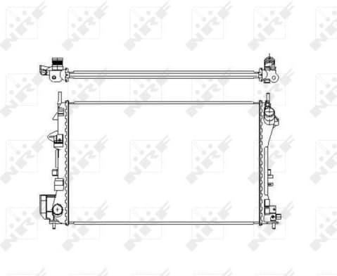Radiator, engine cooling EASY FIT 58203