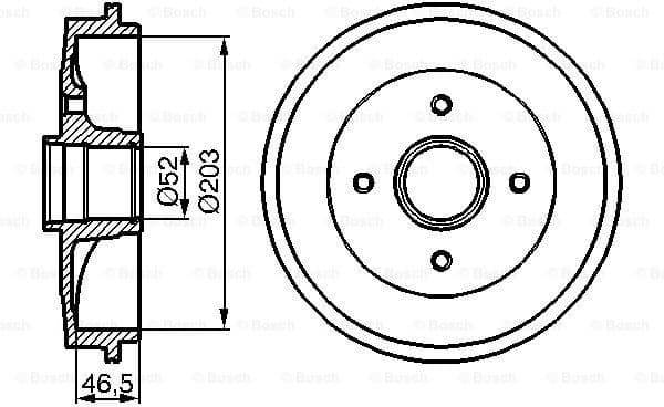 Brake Drum 0986477124