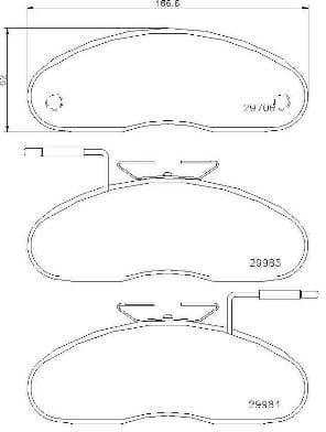Brake Pad Set, disc brake PRIME LINE P56019