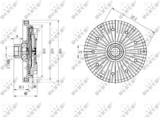 Clutch, radiator fan 49589 - image 2