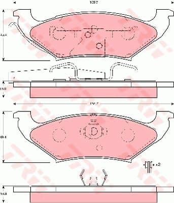 Brake Pad Set, disc brake GDB4045