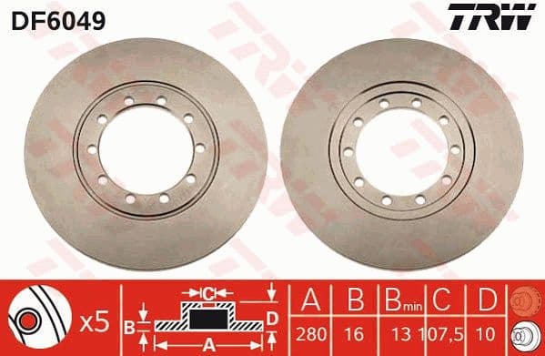 Brake Disc DF6049