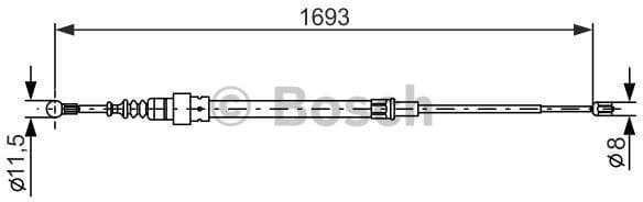 Cable Pull, parking brake 1987477817