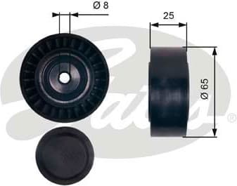 Deflection/Guide Pulley, V-ribbed belt DriveAlign™ T36405