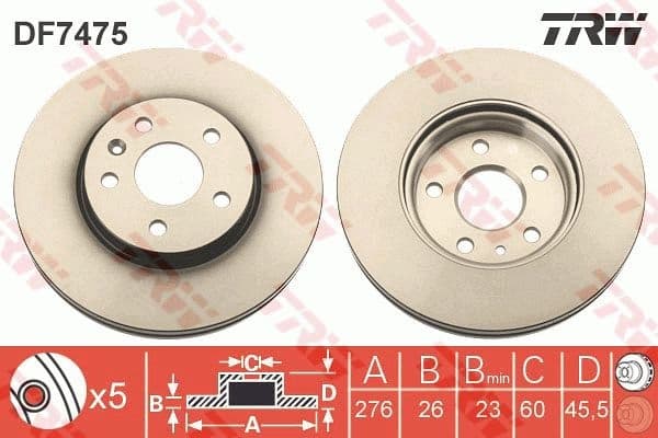 Brake Disc DF7475