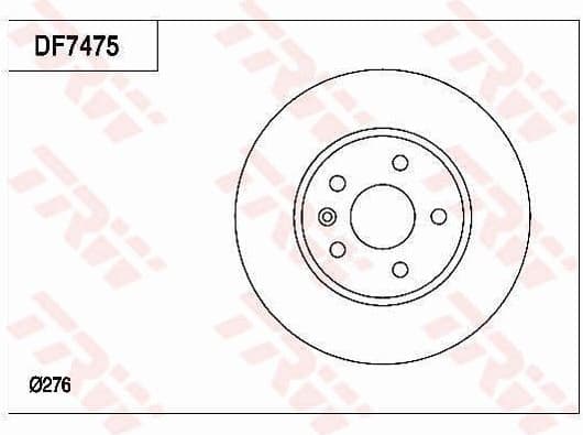 Brake Disc DF7475 - image 2