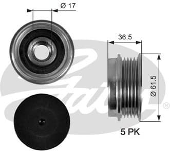 Alternator Freewheel Clutch DriveAlign™ OAP7041