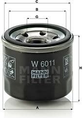 Oil Filter W6011