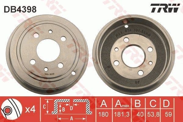 Brake Drum DB4398