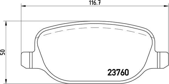 Brake Pad Set, disc brake PRIME LINE P23109