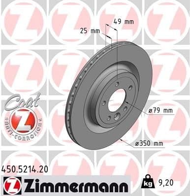 Brake Disc COAT Z 450.5214.20