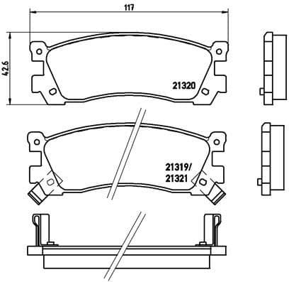Brake Pad Set, disc brake PRIME LINE P49025
