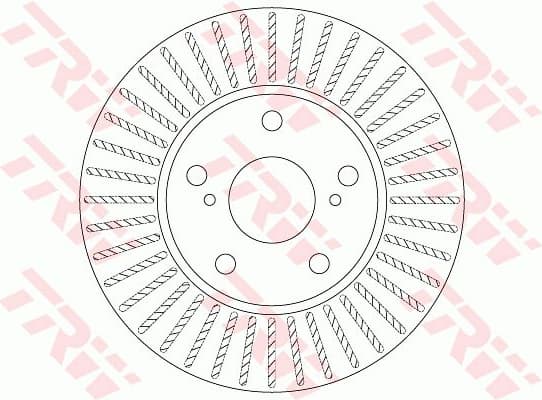 Brake discs kit front (2pcs), Top Quality DF6679 - image 4