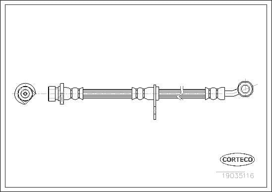 Brake Hose 19035116 - image 2