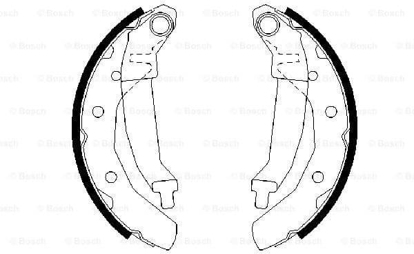 Brake Shoe Set 0986487628