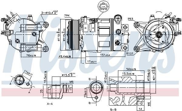 Compressor, air conditioning ** FIRST FIT ** 890226