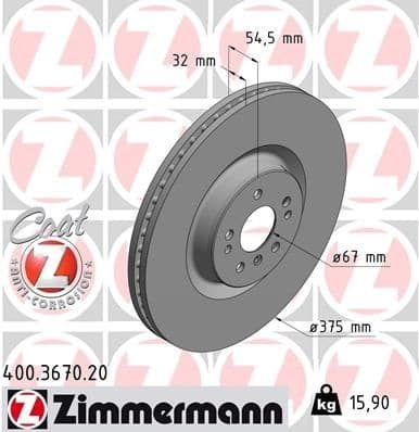 Brake Disc COAT Z 400.3670.20